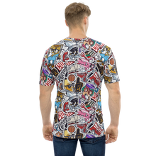 Street Art College Pattern Men's Crew Neck T-Shirt