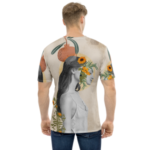 Beautiful Vintage Collage Art All-Over Print Men's Crew Neck T-Shirt