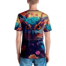 Colorful Owl Art All-Over Print Men's Crew Neck T-Shirt