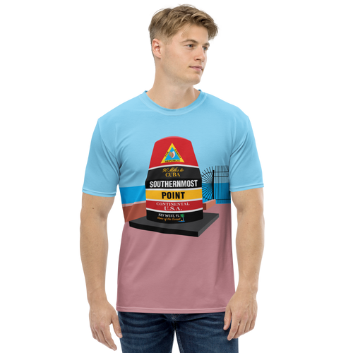 Southernmost Point All-Over Print Men's Crew Neck T-Shirt