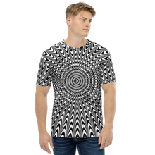 Vertigo Optical Illusion Background All-Over Print Men's Crew Neck T-Shirt