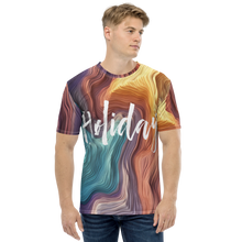 Holiday Wavy Canyon All-Over Print Men's Crew Neck T-Shirt