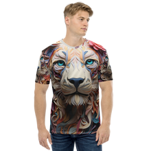 Lion Art All-Over Print Men's Crew Neck T-Shirt