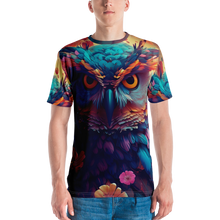 Colorful Owl Art All-Over Print Men's Crew Neck T-Shirt