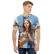 Pray & Forgive Oil Painting All-Over Print Men's Crew Neck T-Shirt