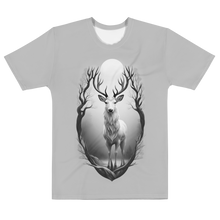 The Grayscale Deer All-Over Print Men's T-Shirt