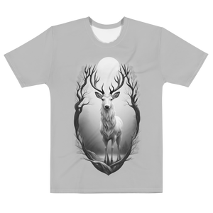 The Grayscale Deer All-Over Print Men's T-Shirt