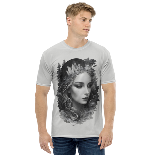 Grayscale Gaia All-Over Print Men's T-Shirt