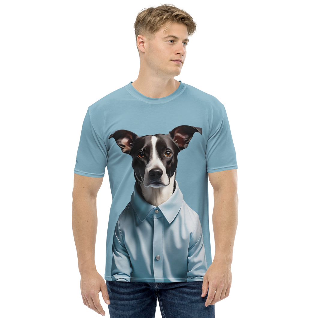 Sad Dog Blue All-Over Print Men's T-Shirt