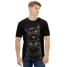 Two Black Cats Follows All-Over Print Men's T-Shirt