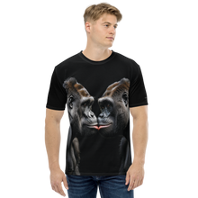 Gorilla Kissing All-Over Print Men's T-Shirt