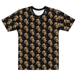 Happy Teddy Bear Pattern All-Over Print Men's T-Shirt