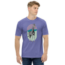 Giraffe Zebra Purple All-Over Print Men's T-Shirt