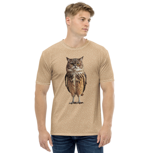 Cat Owl All-Over Print Men's T-Shirt