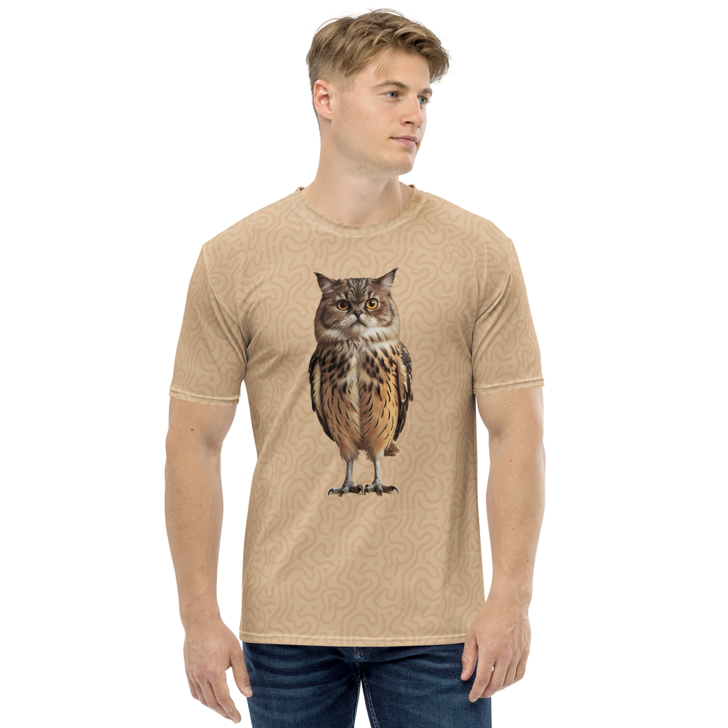 Cat Owl All-Over Print Men's T-Shirt