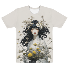 Oriental Lady with Yellow Flowers All-Over Print Men's T-Shirt