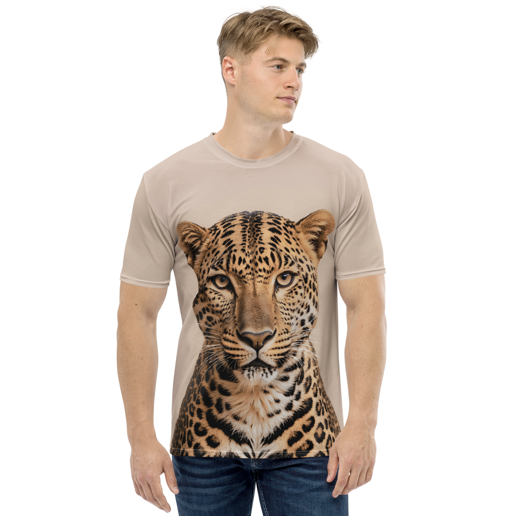 Leopard Potrait All-Over Print Men's T-Shirt