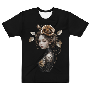 Lady Rose Copper Wire Art All-Over Print Men's T-Shirt