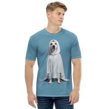 Dog in Ghost Costume All-Over Print Men's T-Shirt