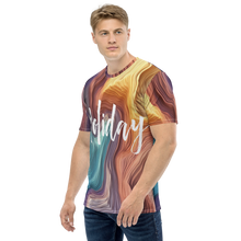 Holiday Wavy Canyon All-Over Print Men's Crew Neck T-Shirt