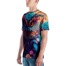 Colorful Owl Art All-Over Print Men's Crew Neck T-Shirt