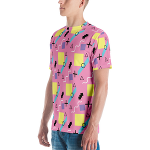 Memphis Colorful Pattern 04 All-Over Print Men's Crew Neck T-Shirt