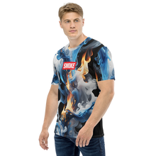 Blue Smoke Fire All-Over Print Men's T-Shirt