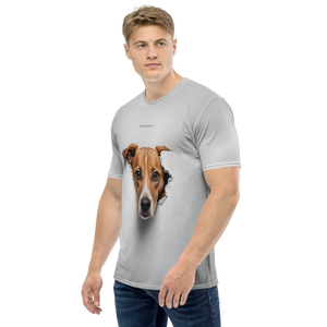 Funny Sad Dog Peep All-Over Print Men's T-Shirt