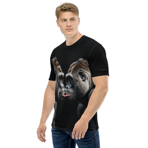 Gorilla Kissing All-Over Print Men's T-Shirt