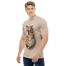 Cute Baby Cat and Dog Sleep All-Over Print Men's T-Shirt