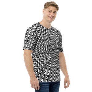 Vertigo Optical Illusion Background All-Over Print Men's Crew Neck T-Shirt