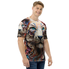 Lion Art All-Over Print Men's Crew Neck T-Shirt