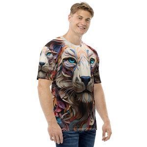 Lion Art All-Over Print Men's Crew Neck T-Shirt