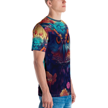 Colorful Owl Art All-Over Print Men's Crew Neck T-Shirt