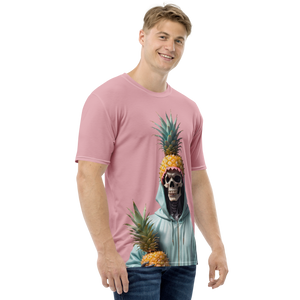 Skull Pineapple All-Over Print Men's Crew Neck T-Shirt