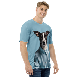 Sad Dog Blue All-Over Print Men's T-Shirt