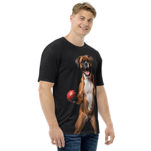 Boxer Boxing Black All-Over Print Men's T-Shirt