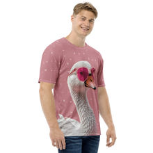 Cute Pink Swan All-Over Print Men's T-Shirt