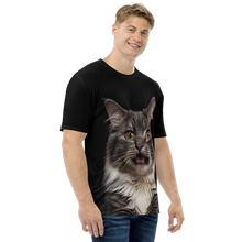 Shocked Cat Face All-Over Print Men's T-Shirt