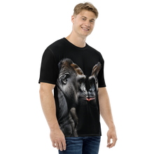 Gorilla Kissing All-Over Print Men's T-Shirt