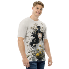 Oriental Lady with Yellow Flowers All-Over Print Men's T-Shirt