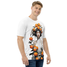 Oriental Lady with Orange Fruits All-Over Print Men's T-Shirt