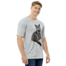 Relaxing British Shorthair Cat All-Over Print Men's T-Shirt