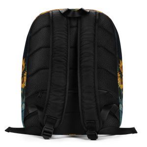 Monalisa Painting in Van Gogh Style Minimalist Backpack