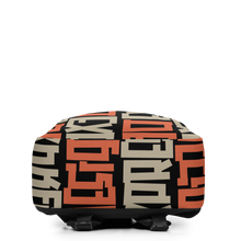 Design Express Typography Pattern Minimalist Backpack