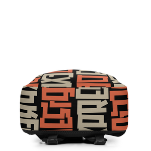 Design Express Typography Pattern Minimalist Backpack