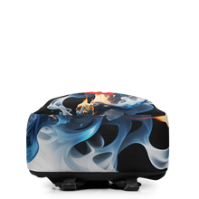 Blue Smoke Fire Minimalist Backpack