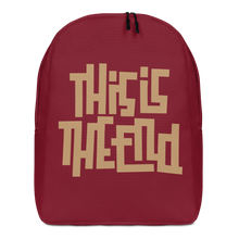 THIS IS THE END? Burgundy Minimalist Backpack