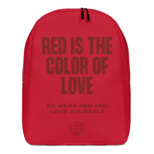 Red is the color of love Minimalist Backpack