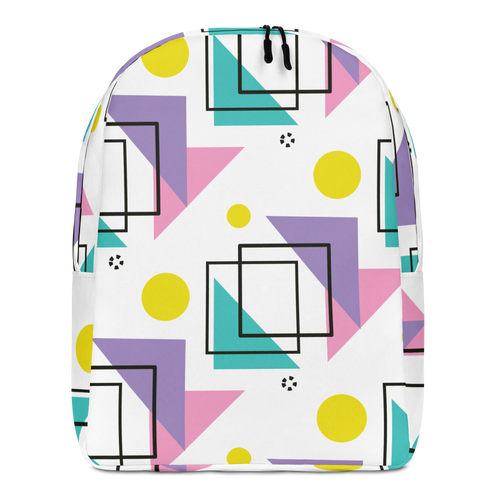 Memphis Colorful Pattern 02 Minimalist Backpack